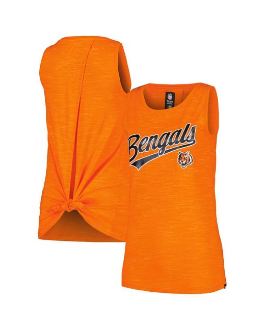 KTZ Orange Cincinnati Bengals Space Dye Active Tank Top