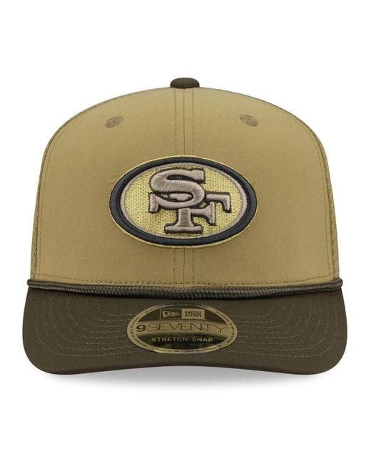 KTZ Green San Francisco 49ers 2025 Salute To Service 9seventy Adjustable Hat for men