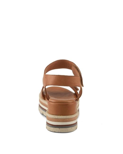 Spring Step Brown Hileman Platform Sandal
