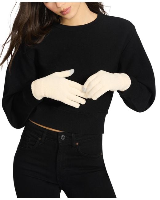 Steve Madden Pink Chenille Magic Gloves