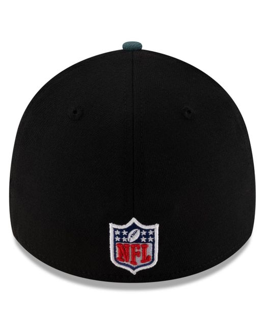 KTZ Black/green Philadelphia Eagles 2025 Nfl Draft 39thirty Flex Hat for men