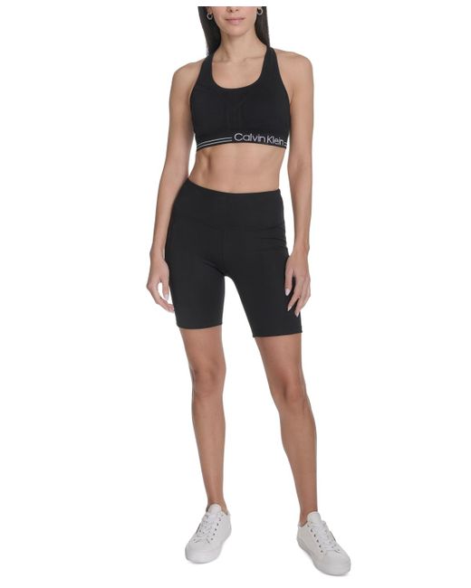 Calvin Klein Black Performance Logo 7" Bike Shorts