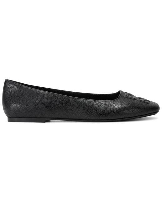 DKNY Black Darianne Ballet Flat With Logo
