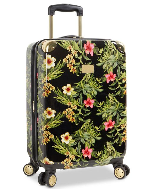 Tommy Bahama Multicolor Phuket Floral Printed 20" Carry-on Expandable Hardside Spinner Suitcase