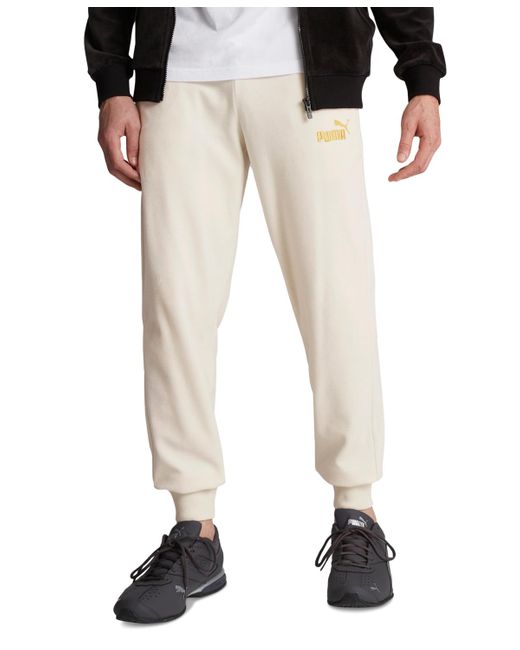 PUMA Multicolor Ess+ Minimal Gold Velour Track Pants for men