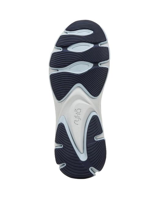 Ryka Premium Blue Devotion X Max Plus Lace Up Walking Sneakers