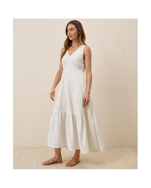 coastal double gauze beach to brunch dress Pact Women's Organic Cotton Coastal Double Gauze Beach To Brunch Dress