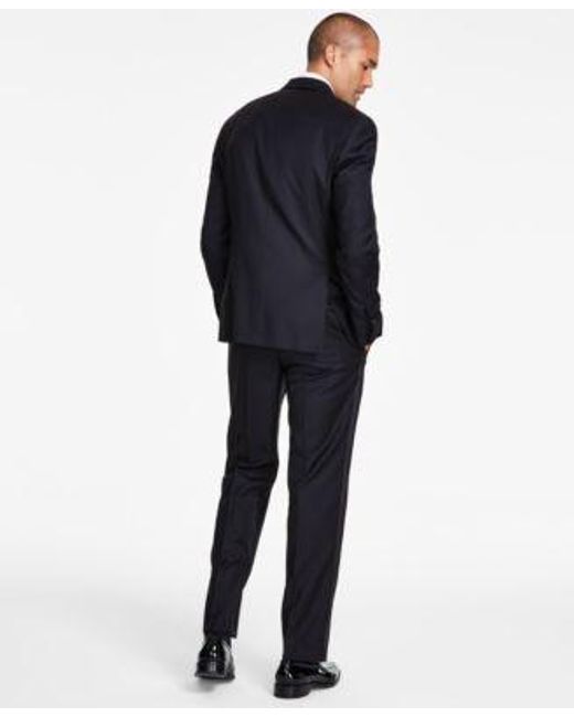 Michael Kors Blue Classic Fit Stretch Solid Tuxedo Separates for men