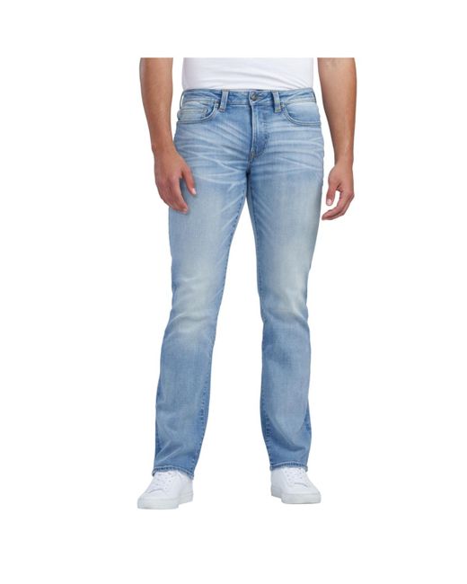 Buffalo David Bitton Blue Buffalo Relaxed Straight Driven Crinkled Jeans for men