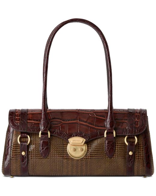 Brahmin Red Dayan Leather Satchel Bag