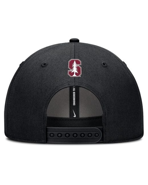 Nike Black Stanford Cardinal Rise Practice Adjustable Hat for men
