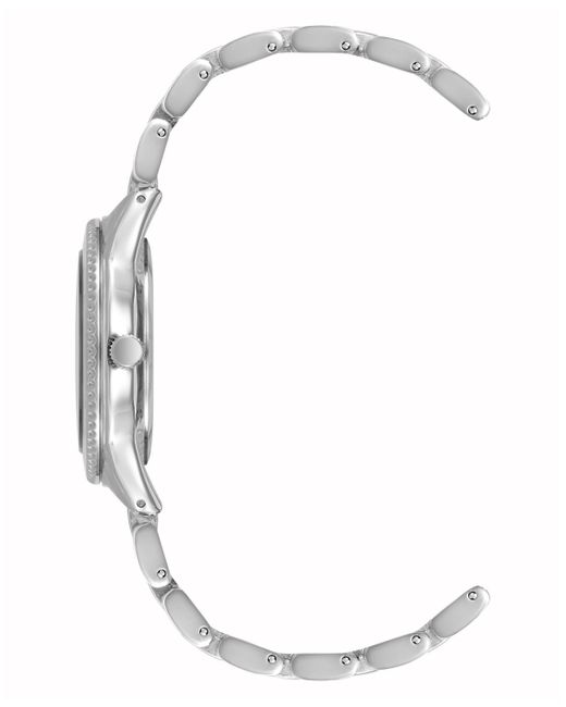 Anne Klein Metallic Quartz Silver-tone Alloy Link Bracelet Watch