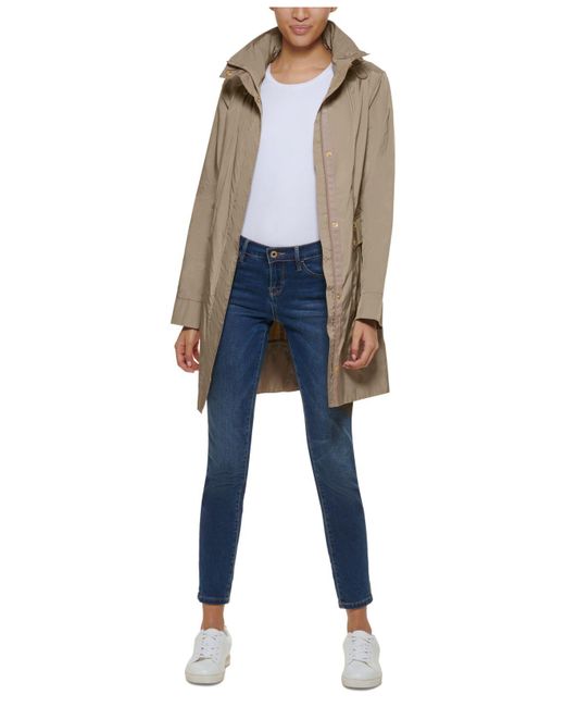 petite packable raincoat