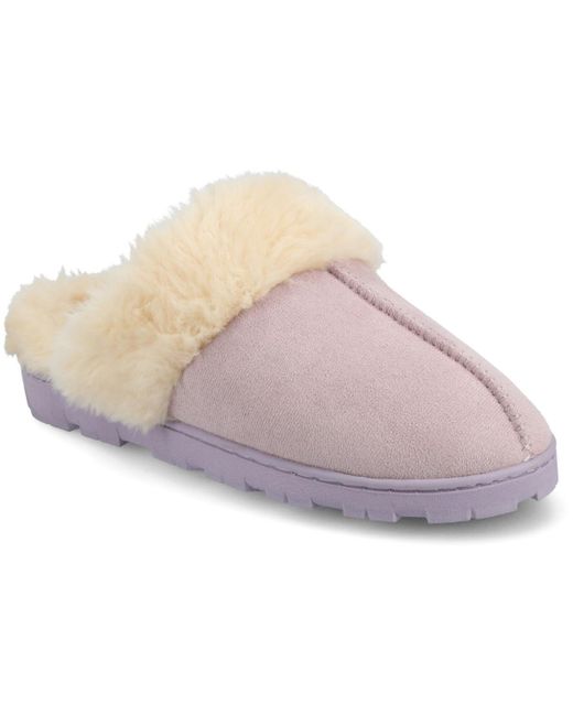 Journee Collection Purple Kalli Round Toe Clogs