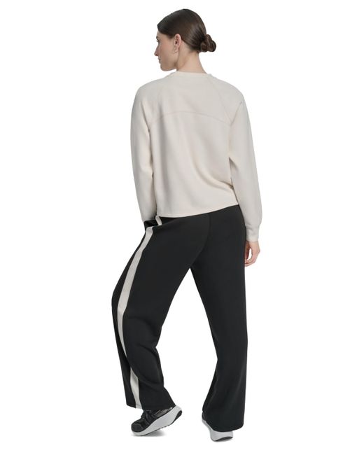 DKNY Gray Highline Scuba Crewneck Pullover