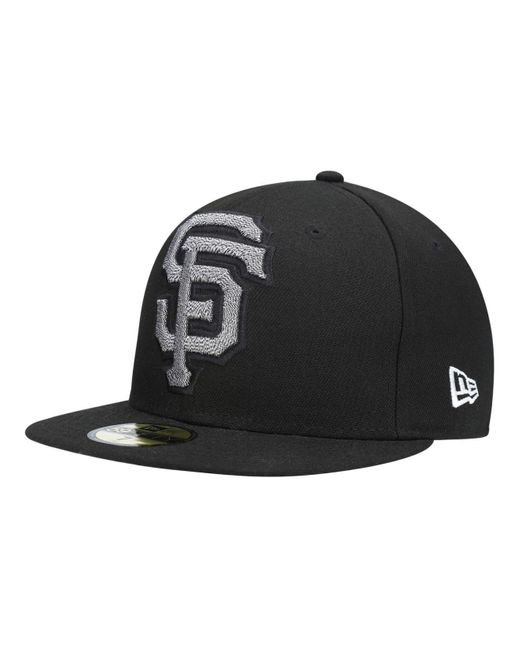 KTZ Synthetic Black San Francisco Giants Squad Twist 59fifty Fitted Hat ...