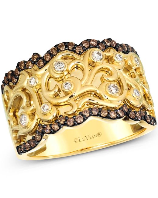 Le Vian Nude Diamond & Chocolate Diamond Filigree Ring (3/8 Ct. T.w. in Metallic | Lyst