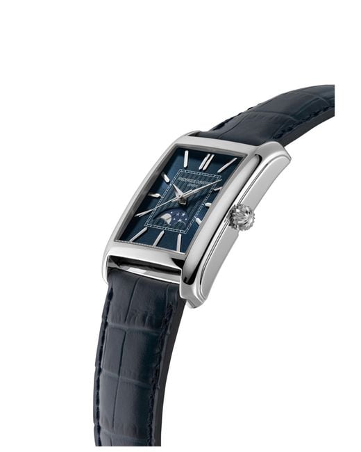 Frederique Constant Blue Carree Automatic Strap Watch for men