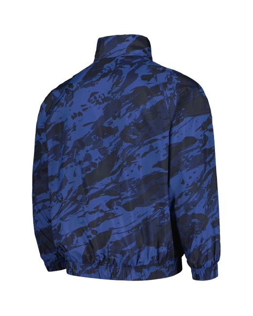 Nike Blue Michigan Wolverines Anorak Half-zip Jacket for men