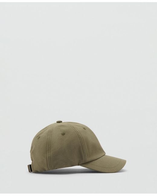 Mango Green Plain Cotton Hat for men