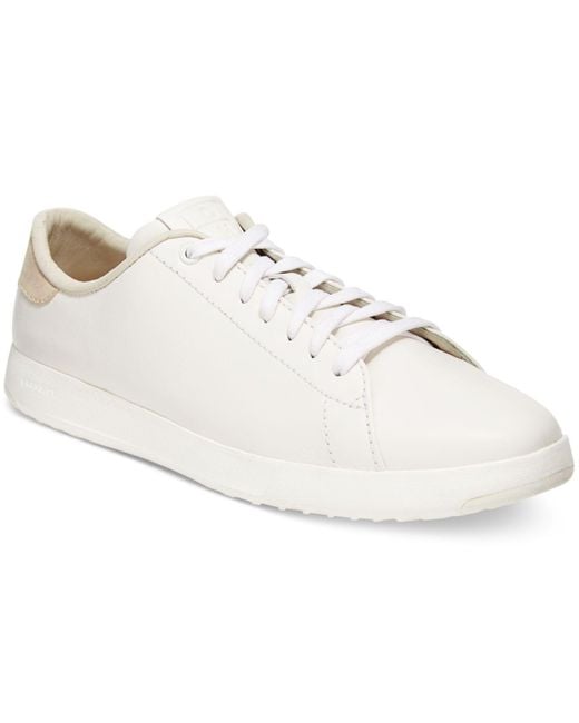 cole haan leather tennis shoes