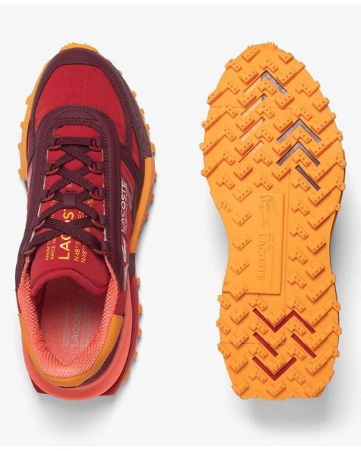 Lacoste Red Elite Active Round Toe Sneakers for men