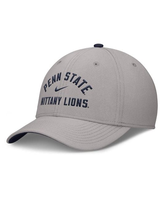 Nike Gray West Virginia Mountaineers Rise Prep Performance Flex Hat for men