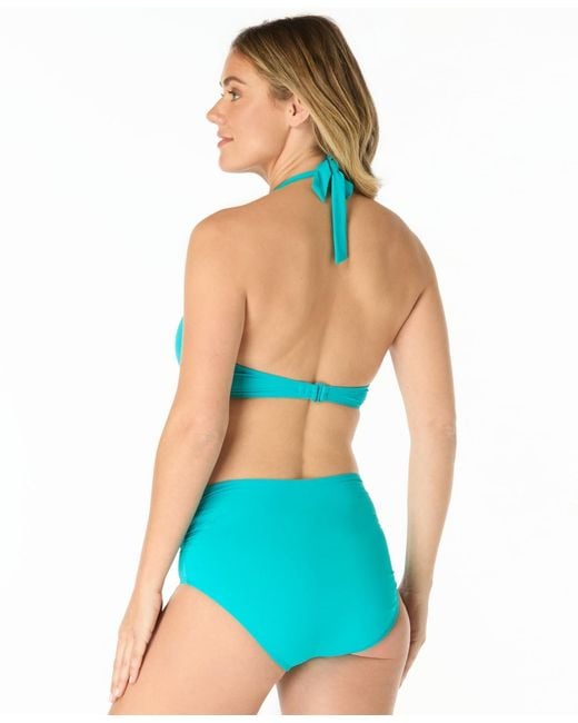 Coco Reef Blue V-neck Bikini Top