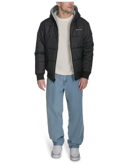 Champion Black Reversible Bomber for men