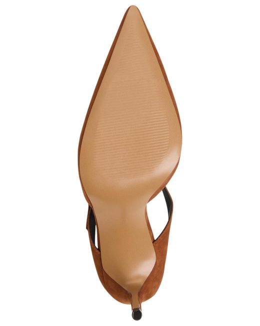 ALDO Brown Sidnney Two-piece Pointed Toe High Heel Pumps