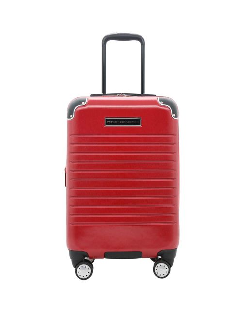French Connection Red Ringside 20" Carry-on Luggage