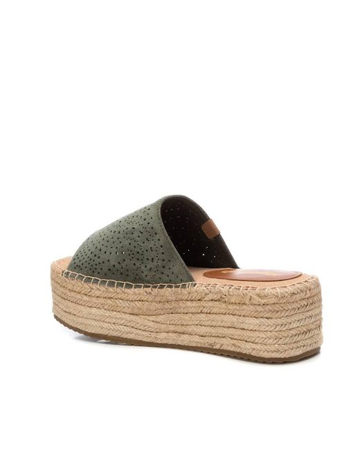 Xti Women's Brown Jute Wrapped Platform Sandals Refresh By