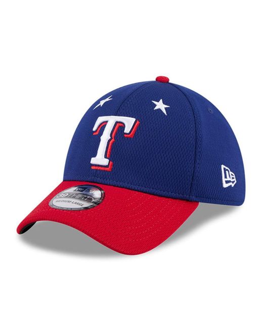 KTZ Blue Royal/red Texas Rangers 2025 Mlb All-star Game 39thirty Flex Hat for men