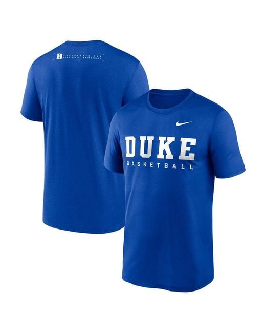 Nike Duke Blue Devils 2025 Courtside Basketball Legend Dri-fit T-shirt for men