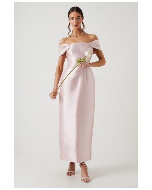 Coast Women's White Honoured Twill Bardot Maxi Dress