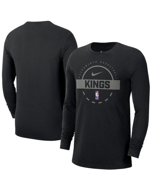 Nike Black Minnesota Timberwolves Authentic Long Sleeve Practice T-shirt for men