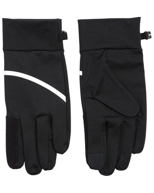 Alfani Black Reflective Stripe Gloves for men