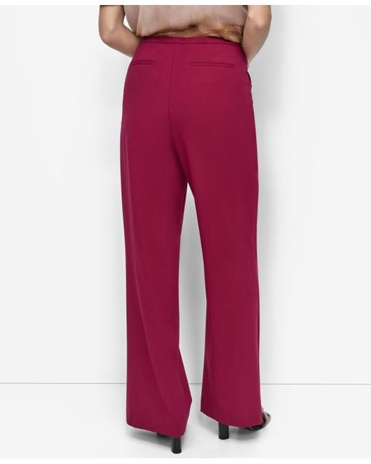 DKNY High Rise Front-zip Flared-leg Pants