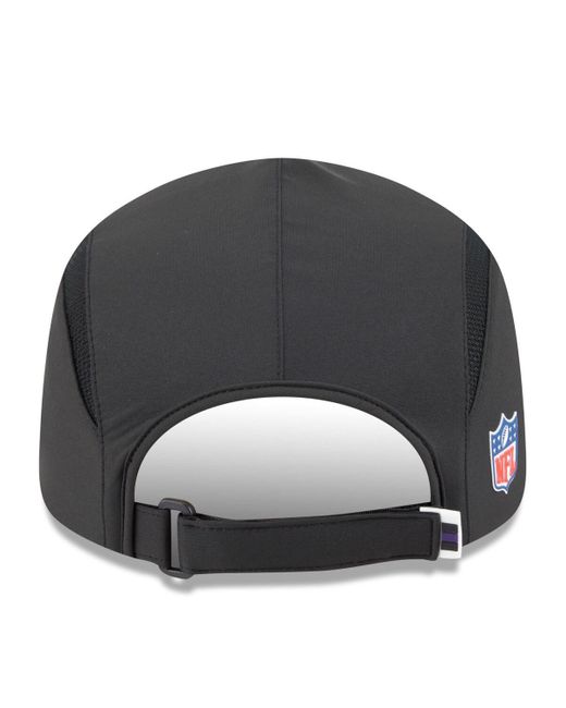 KTZ Gray Baltimore Ravens 2025 Sideline Runner Adjustable Hat for men