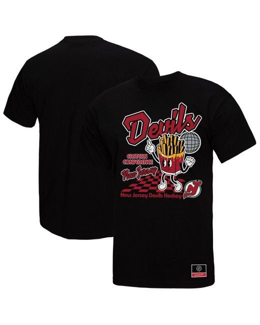 Mitchell & Ness Black New Jersey Devils Local Food T-shirt for men