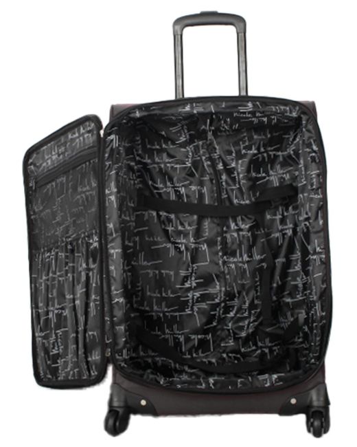 Nicole Miller Black 3 Piece luggage Set