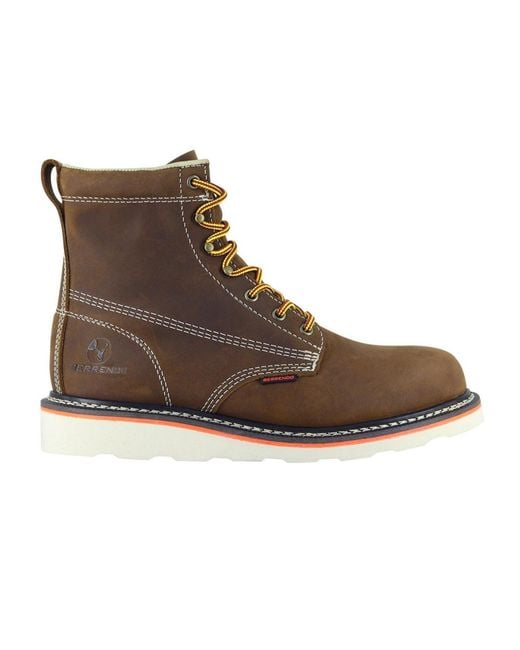 Berrendo Brown 6" Soft Toe Work Boots for men
