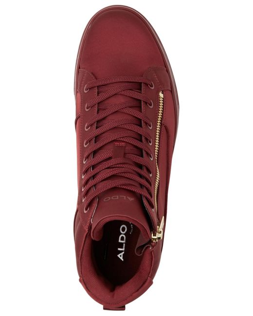 ALDO Red Antonio Fashion Athletic High-top Lace Up Sneaker for men