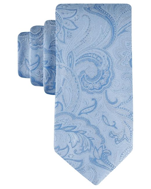 Tommy Hilfiger Blue Tonal Paisley Tie for men
