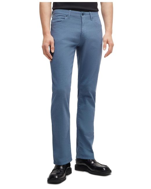 Boss Blue Boss By Two-tone Stretch Denim Slim-fit Jeans for men