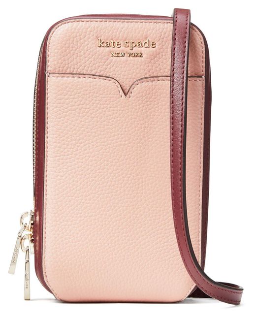 zeezee north south leather phone crossbody bag
