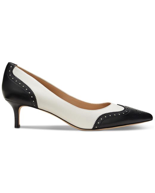 Ralph Lauren White Adrienne Pointed-toe Pumps