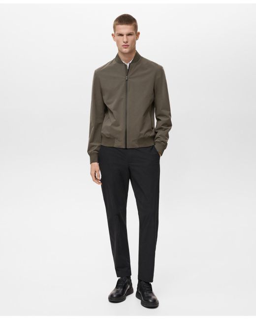 Mango Brown Coolmax Technology Waterproof Bomber Jacket for men