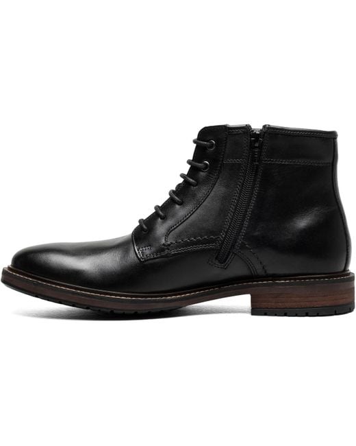 Florsheim Black Forge Plain Toe Lace Up Boot for men