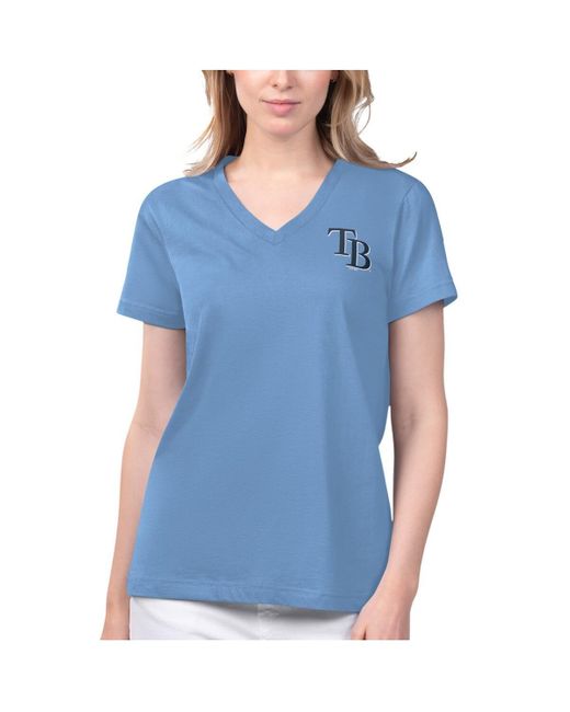 Margaritaville Blue Tampa Bay Rays Game Time V-neck T-shirt
